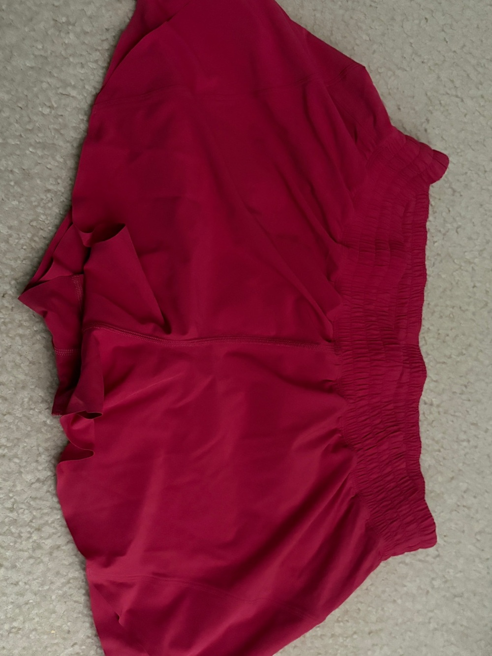 lululemon- shake it out high rise 2.5” - Bright Pink (raspberry coulis)